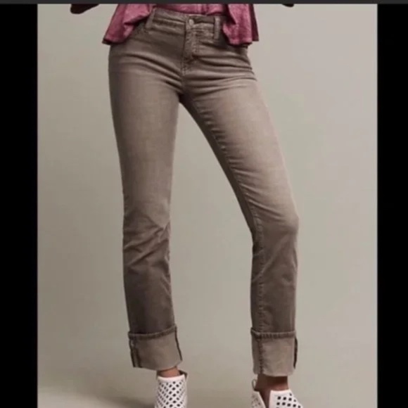 Anthropologie - Pilcro - cords - cuffed - Parallel - grey - size 27 - Picture 1 of 6